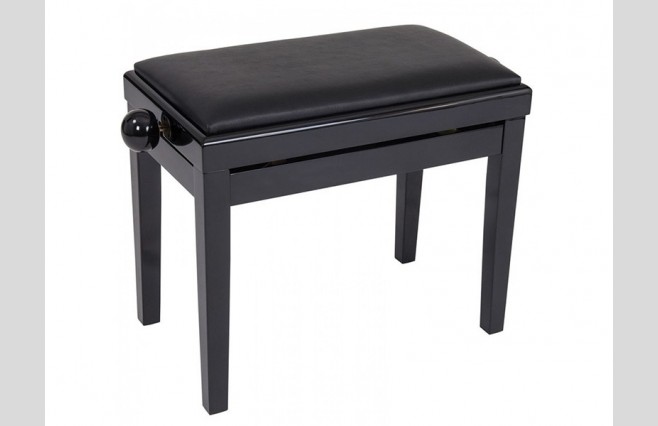 Kinsman KPB03BK Satin Black Adjustable Height Piano Stool - Image 1